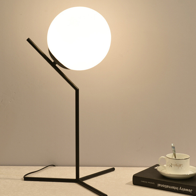 glass ball table lamp